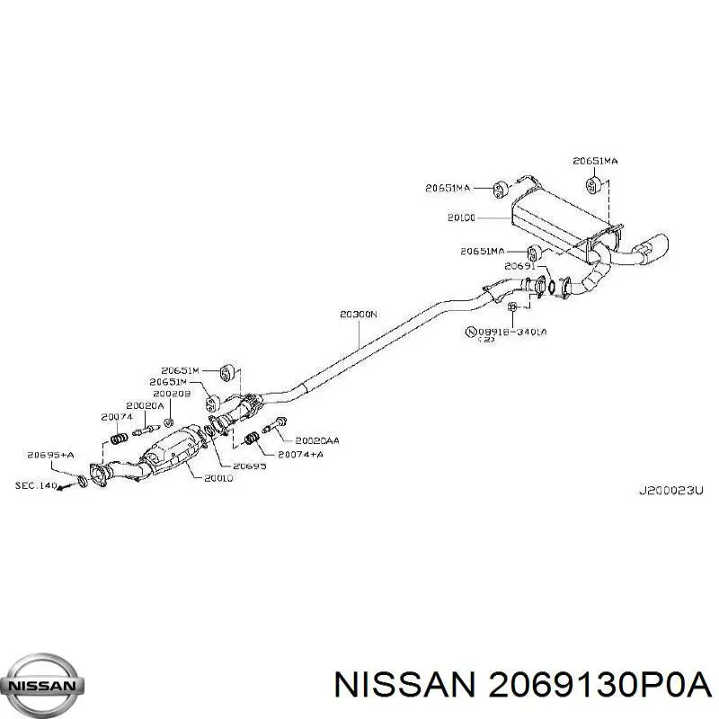 18303T2BA01 Honda Кільце приймальної труби глушника