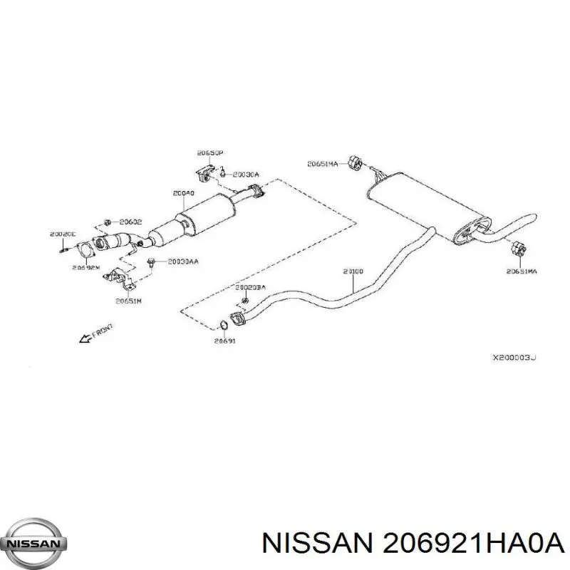  206921HA0A Nissan