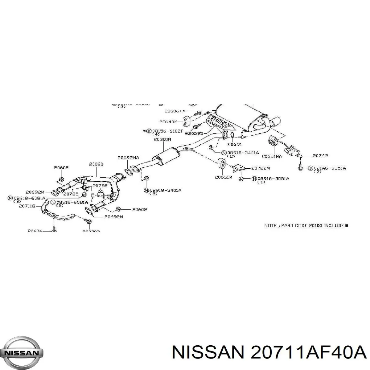 20711AF40A Nissan/Infiniti 