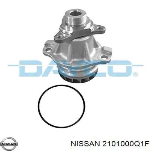 Помпа водяна, (насос) охолодження 2101000Q1F Nissan