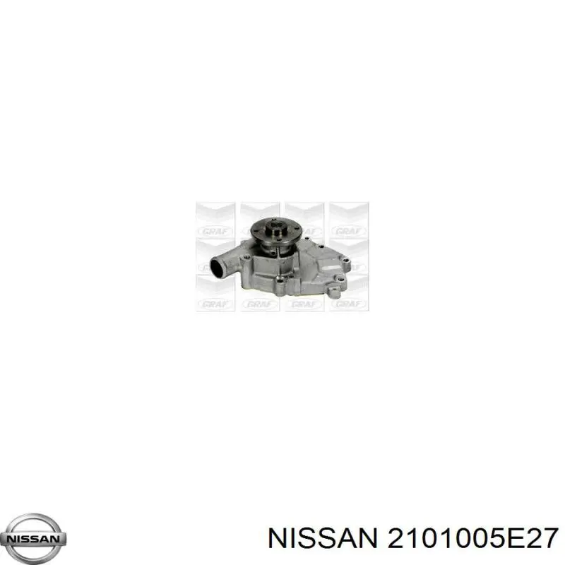 2101005E27 Nissan помпа водяна, (насос охолодження)