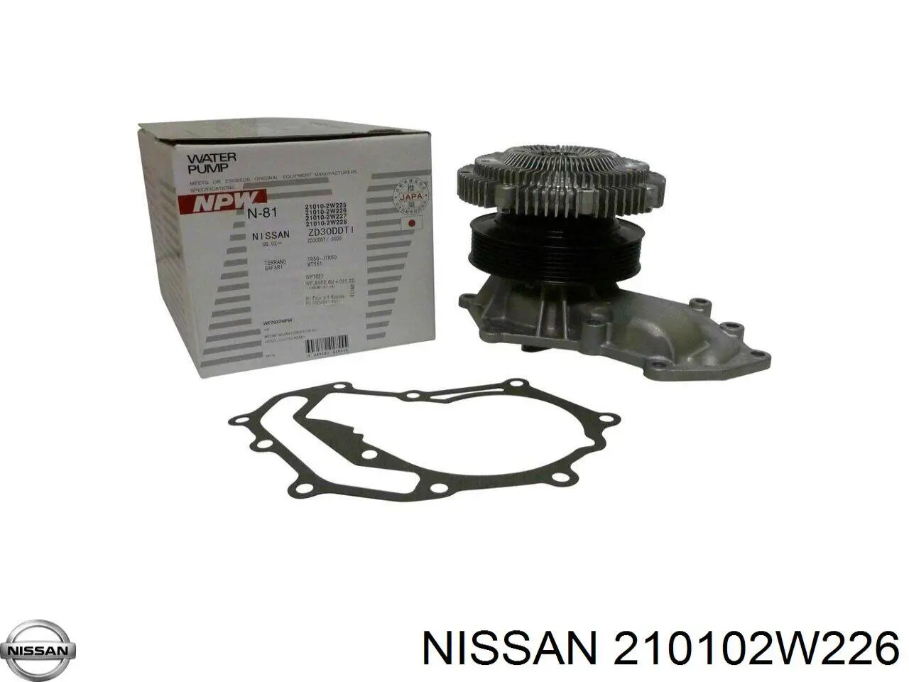 Помпа охолодження Nissan/Infiniti 210102W226 ціна, від 122.16 USD