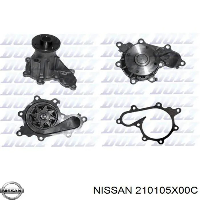 Купити 210105X00C Nissan/Infiniti Насос охолоджуючої рідини