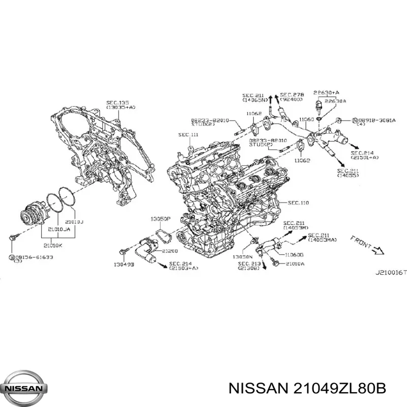 21049ZL80B Nissan/Infiniti 