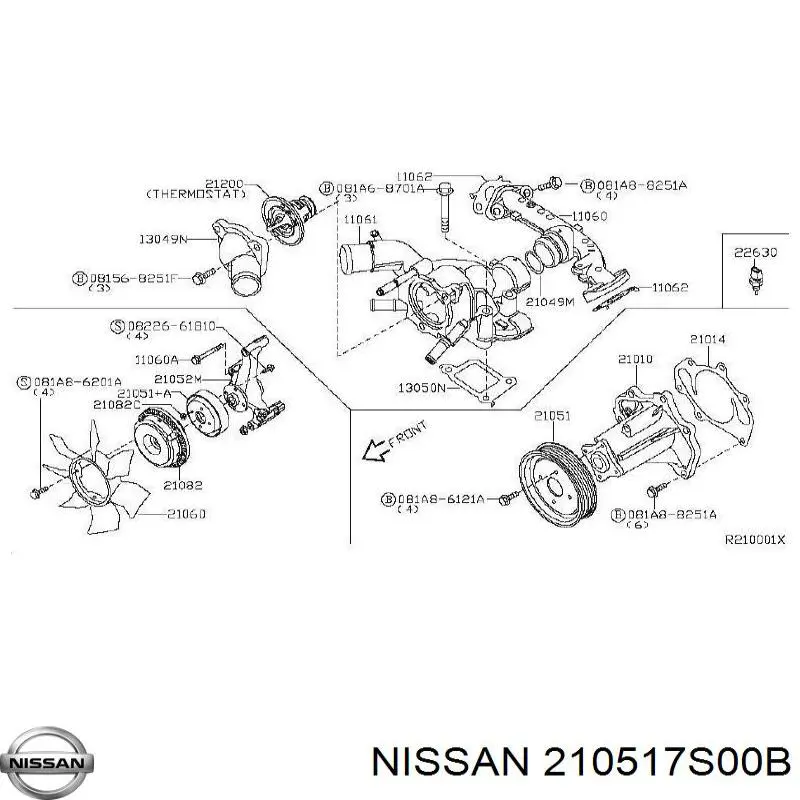  Шків водяної помпи Infiniti QX56 