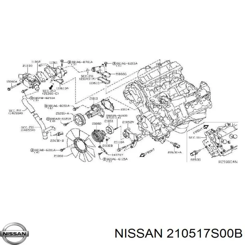 Купити Шків помпи Infiniti QX56  JA60