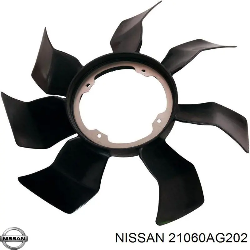 21060AG202 Nissan вентилятор/крильчатка радіатора охолодження