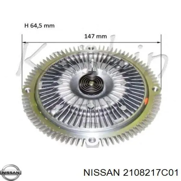 Купити 21082R9270 Nissan/Infiniti Муфта вязкостная системи охолодження