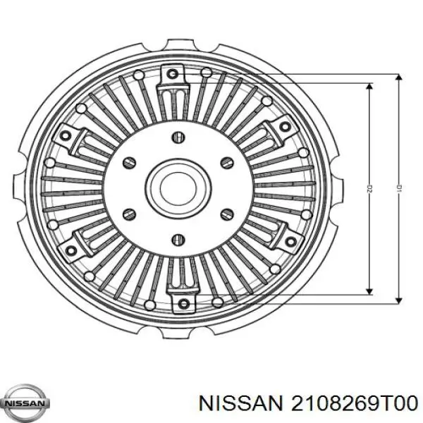 Купити 2108269T00 Nissan/Infiniti Муфта вязкостная системи охолодження