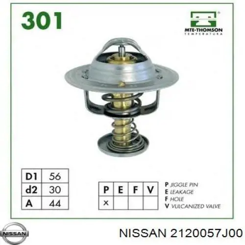 Термостат 2120057J00 Nissan/Infiniti