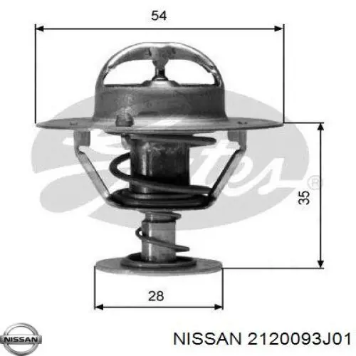 2120093J01 Nissan термостат