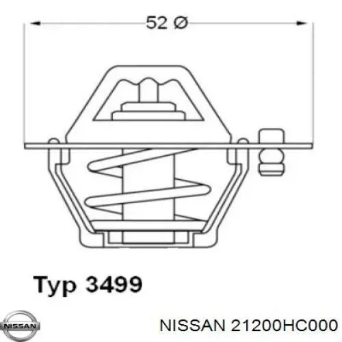 Термостат 21200HC000 Nissan