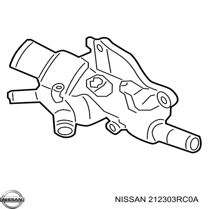 Купити 212303RC0A Nissan/Infiniti Термостат в корпусі