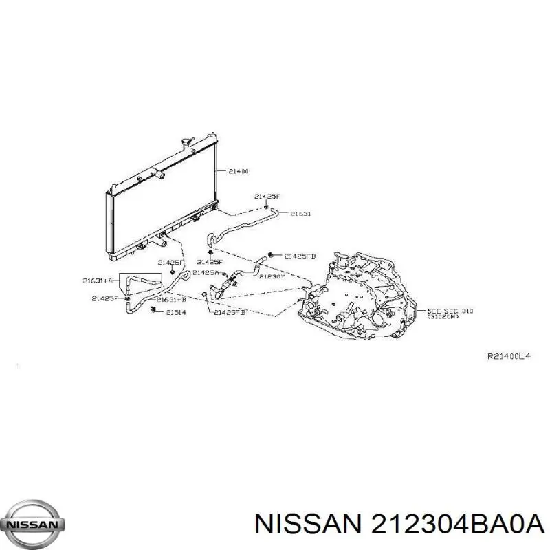  Nissan/Infiniti 212304BA0A ціна, від 34.21 USD