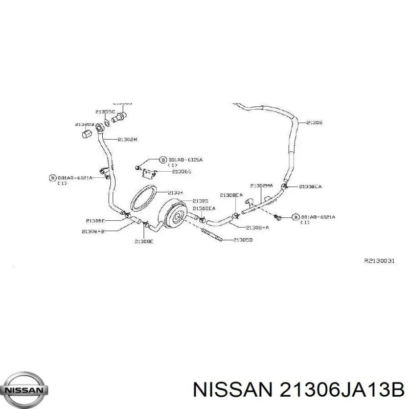  Nissan/Infiniti 21306JA13B ціна, від 7.35 USD