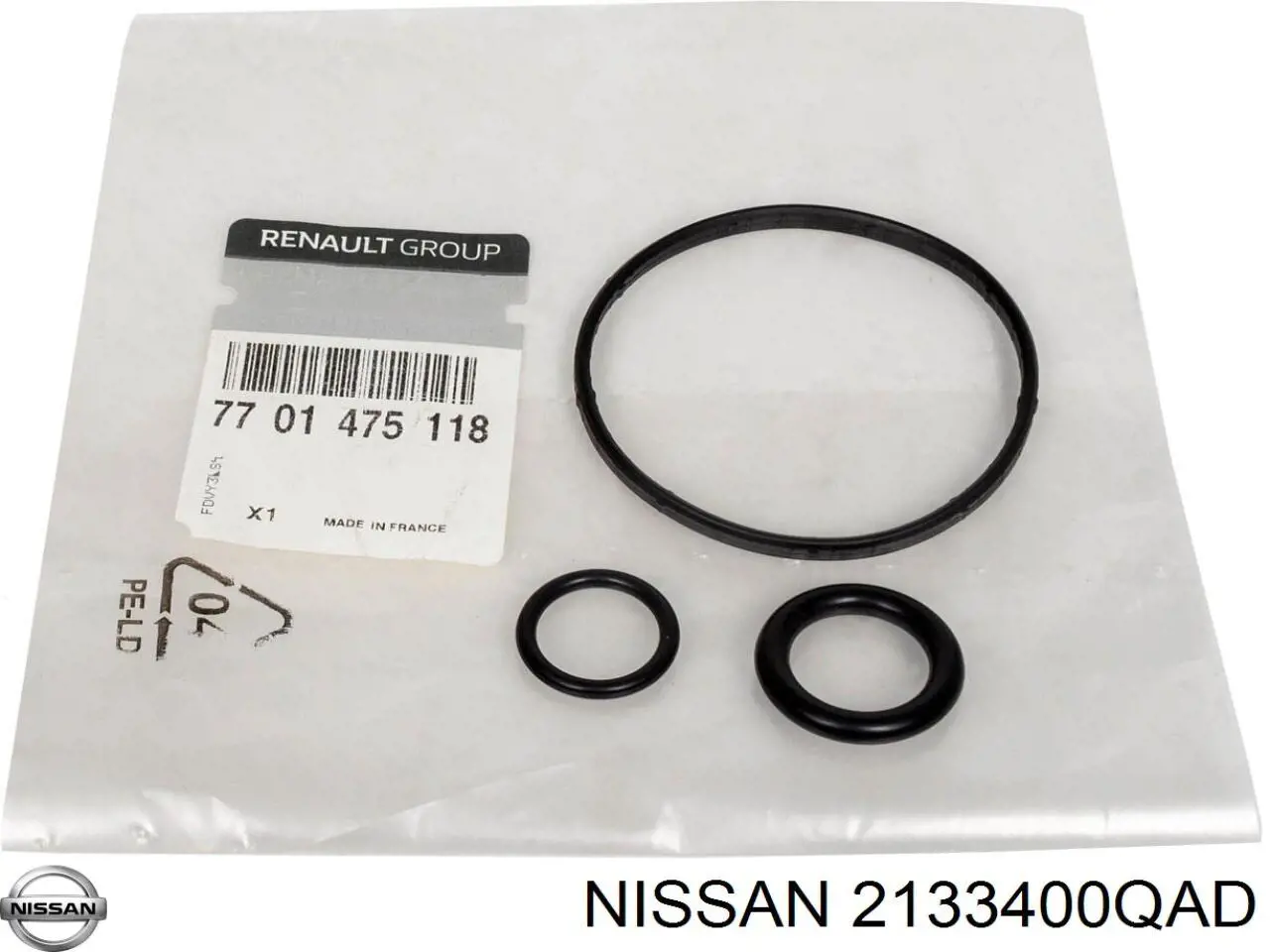 2133400QAD Nissan прокладка радіатора масляного