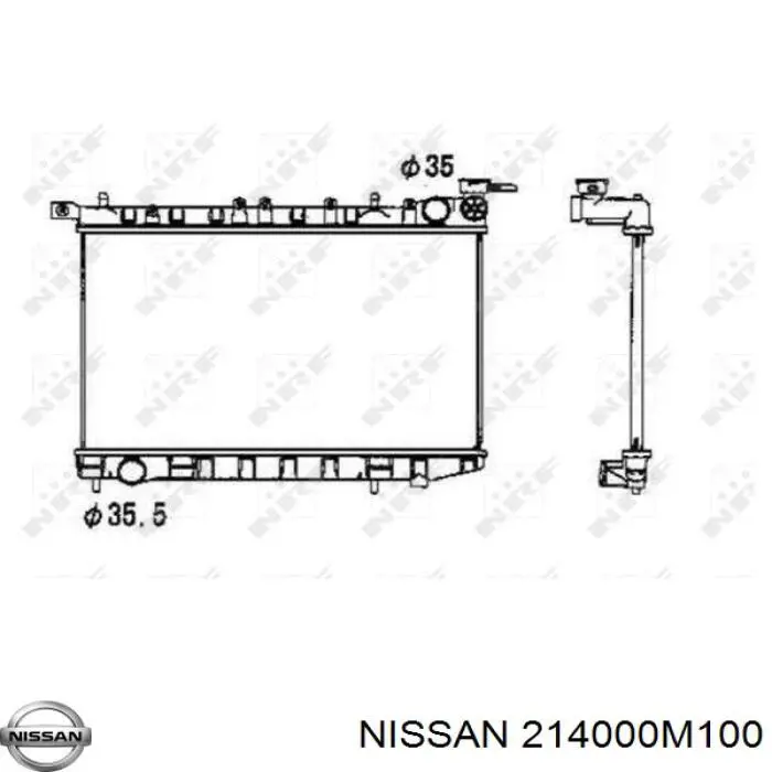 Радіатор основний Nissan/Infiniti 214000M100 ціна, від 58.22 USD