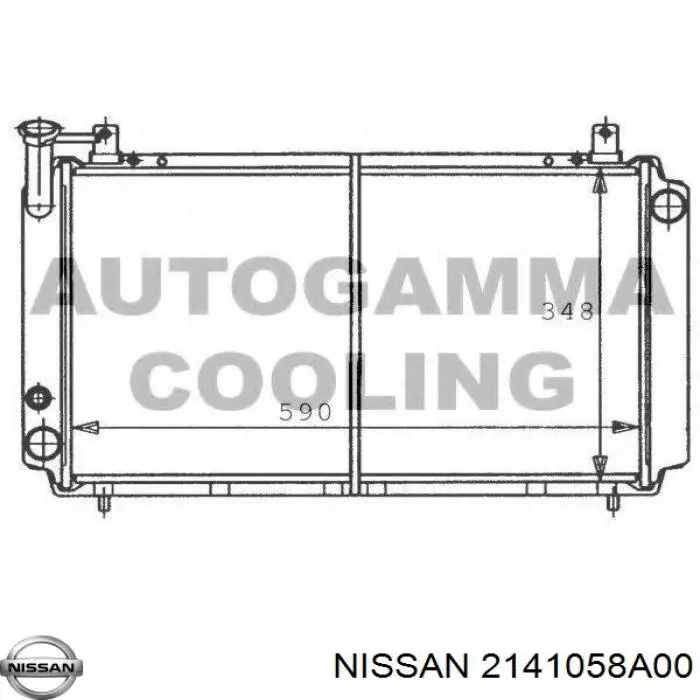 Купити 2141058A00 Nissan/Infiniti Радіатор двигуна