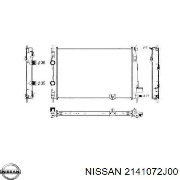 Купити 2141072J00 Nissan/Infiniti Радіатор двигуна