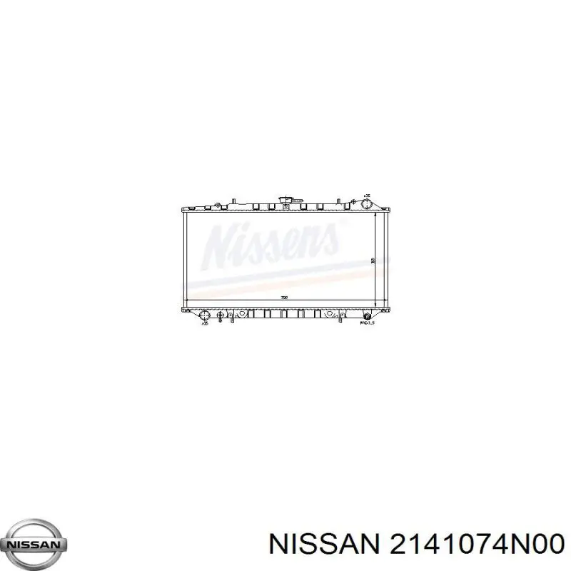 Радіатор 2141074N00 Nissan/Infiniti