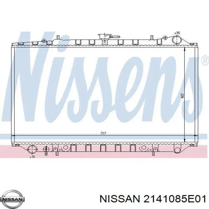 Купити 2141085E01 Nissan/Infiniti Радіатор двигуна