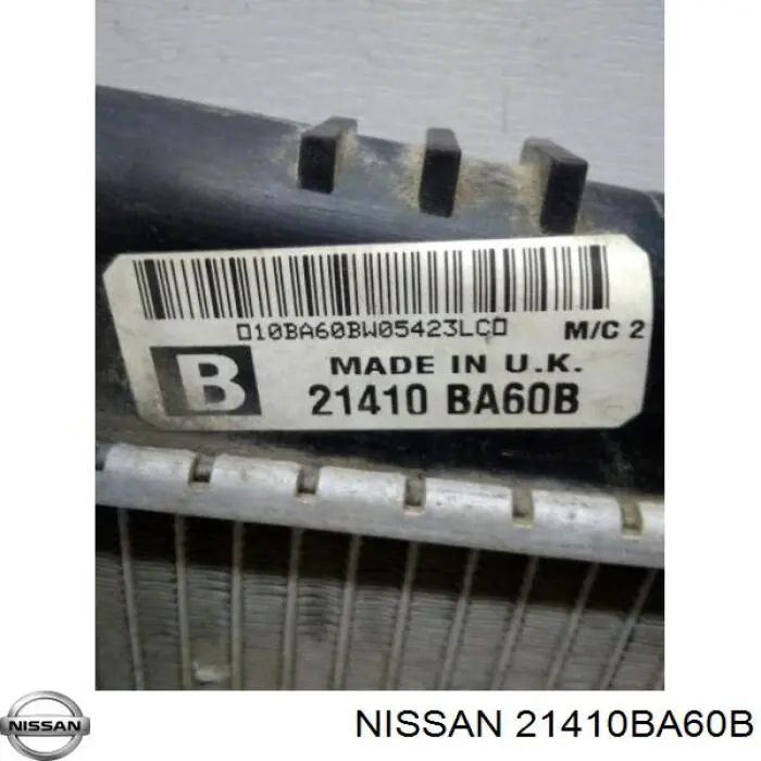 21410BA60B Nissan радіатор охолодження двигуна