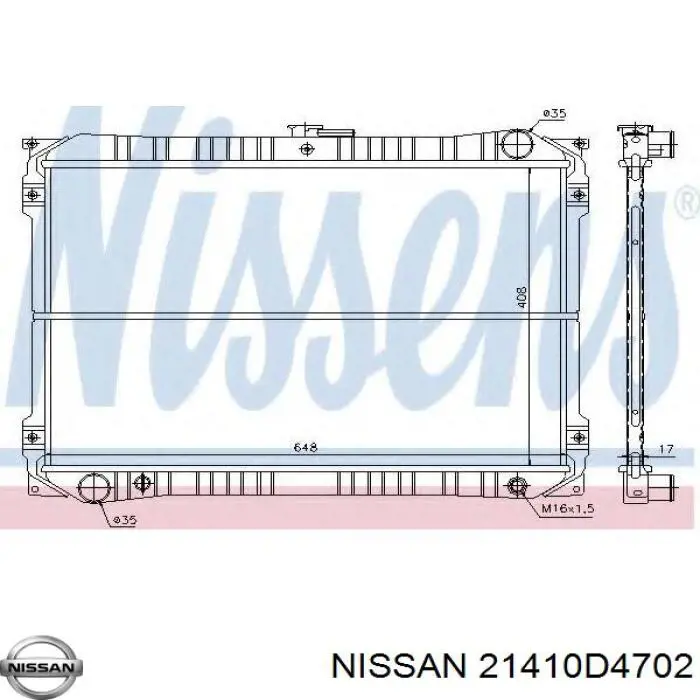 Купити Радіатор Nissan Bluebird  T72 , T12