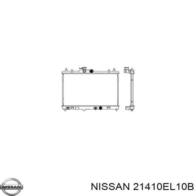 21410EL00B Nissan радіатор охолодження двигуна