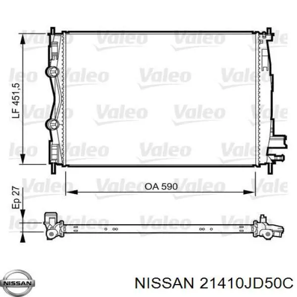 21410JD50C Nissan/Infiniti Радіатор охолодження двигуна