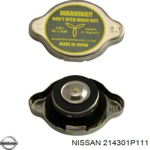 214301P111 Nissan кришка/пробка радіатора