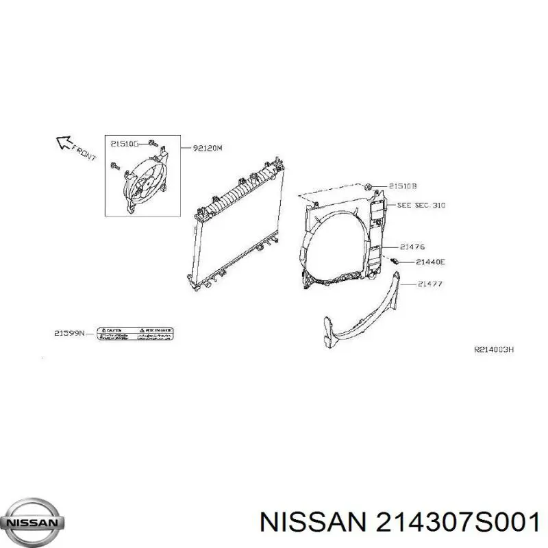 Купити 214307S001 Nissan/Infiniti 