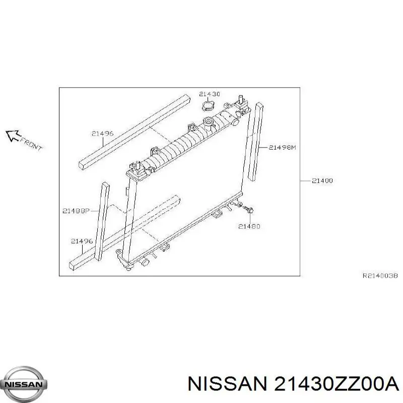 21430ZZ00A Nissan/Infiniti Пробка розширювального бачка