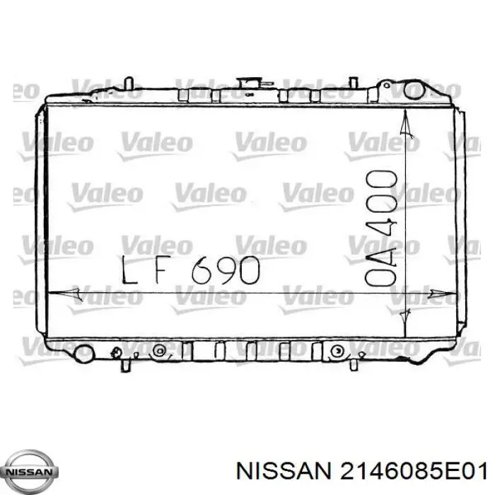 Радіатор 2146085E01 Nissan/Infiniti
