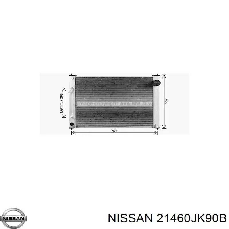 Купити 21460JK90B Nissan/Infiniti Радіатор двигуна