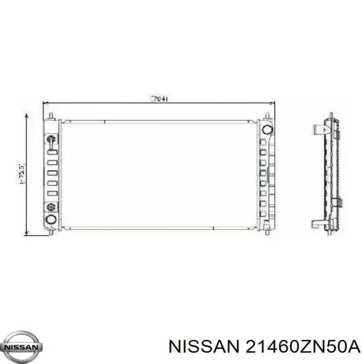 Радіатор 613NSA062 TYC