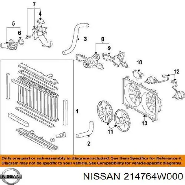 Купити 214764W000 Nissan/Infiniti 