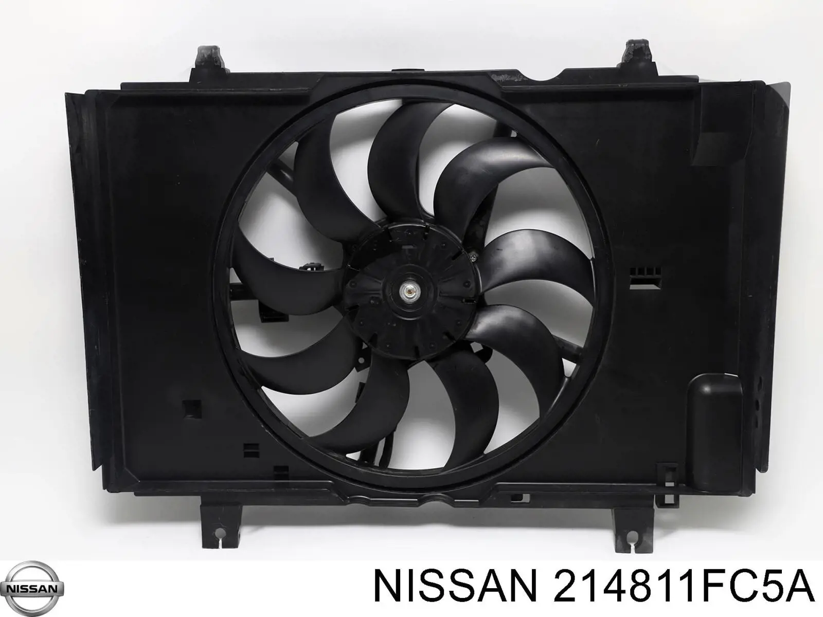21481BA60B Nissan дифузор радіатора кондиціонера, в зборі з крильчаткою і двигуном