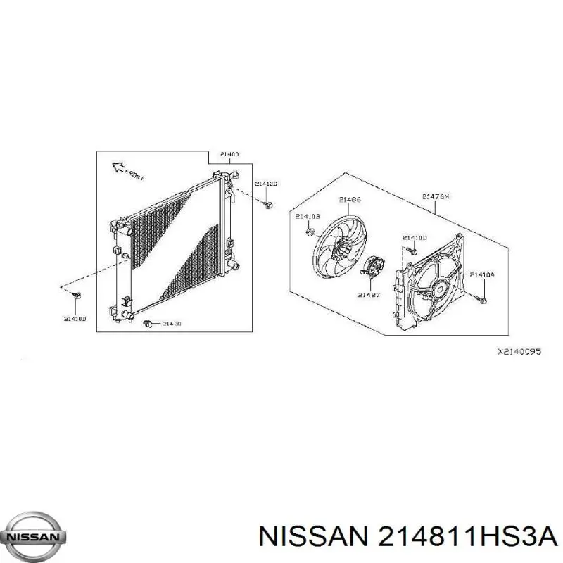  Nissan/Infiniti 214811HS3A ціна, від 90.81 USD