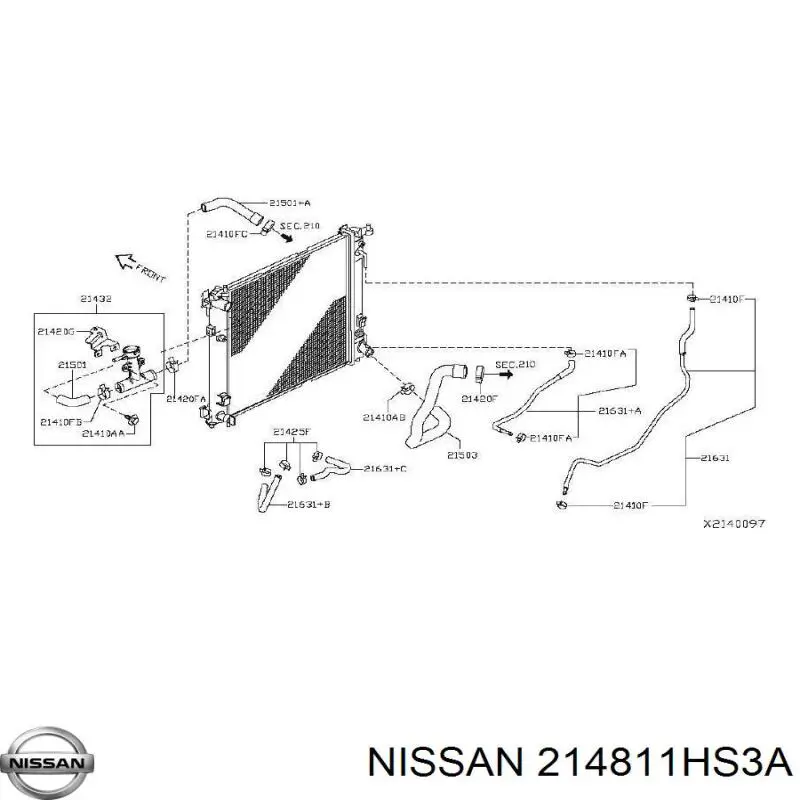 Купити 214811HS3A Nissan/Infiniti 