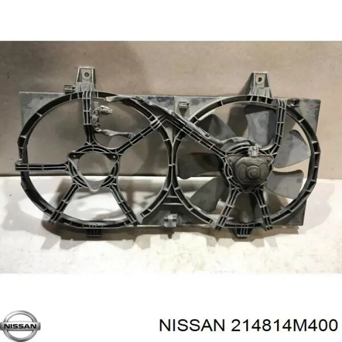 Дифузор радіатора охолодження, в зборі з двигуном і крильчаткою Nissan Almera 2 (N16) (Нісан Альмера)