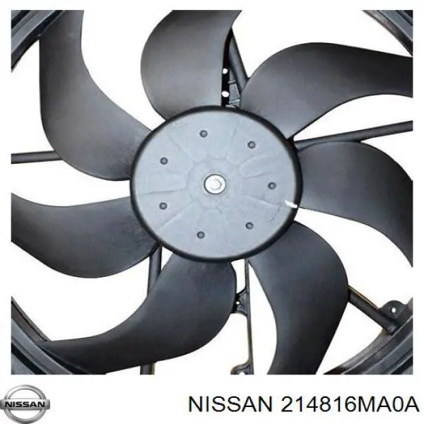 Купити 214816MA0B Nissan/Infiniti Дифузор радіатора охолодження, в зборі з двигуном і крильчаткою