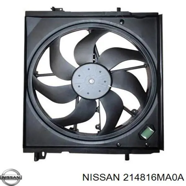 214816MA0B Nissan/Infiniti Дифузор радіатора охолодження, в зборі з мотором і крильчаткою