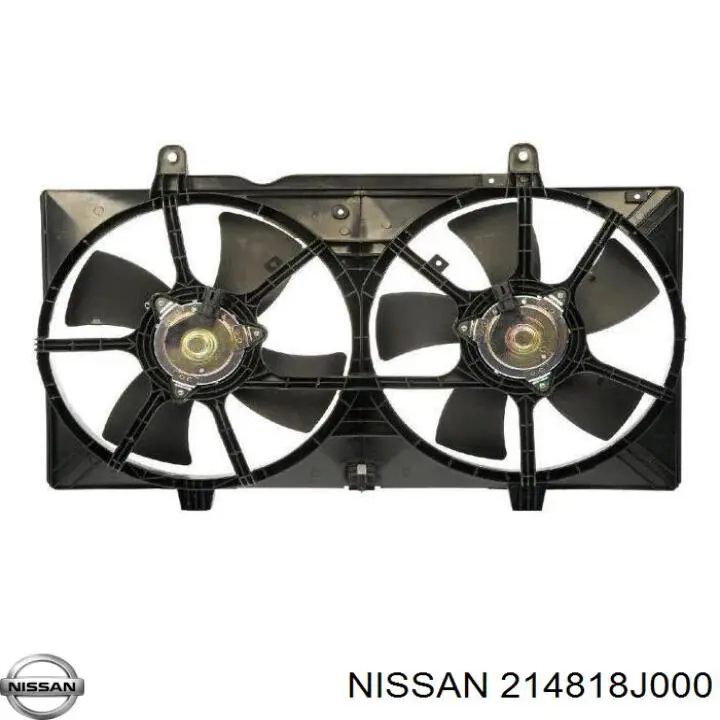 214818J000 Nissan дифузор радіатора охолодження, в зборі з двигуном і крильчаткою