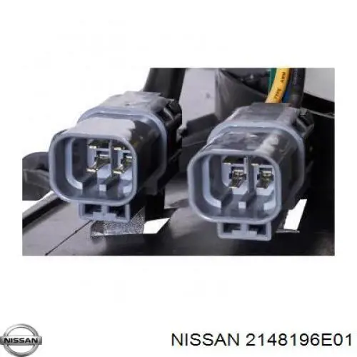 2148185E00 Nissan дифузор радіатора охолодження, в зборі з двигуном і крильчаткою