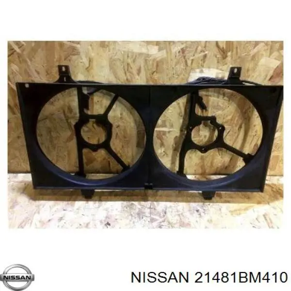 21481BM410 Nissan електровентилятор охолодження в зборі (двигун + крильчатка)
