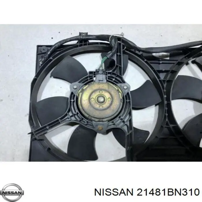 21481BN310 Nissan електровентилятор охолодження в зборі (двигун + крильчатка)