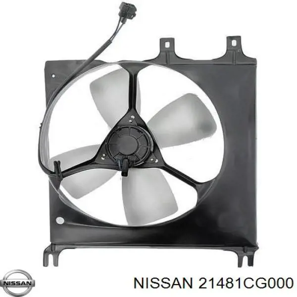 Дифузор радіатора кондиціонера, в зборі з крильчаткою і двигуном Nissan/Infiniti 21481CG000 ціна, від 104.70 USD