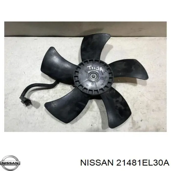 Дифузор радіатора охолодження, в зборі з двигуном і крильчаткою 21481EL30A NISSAN
