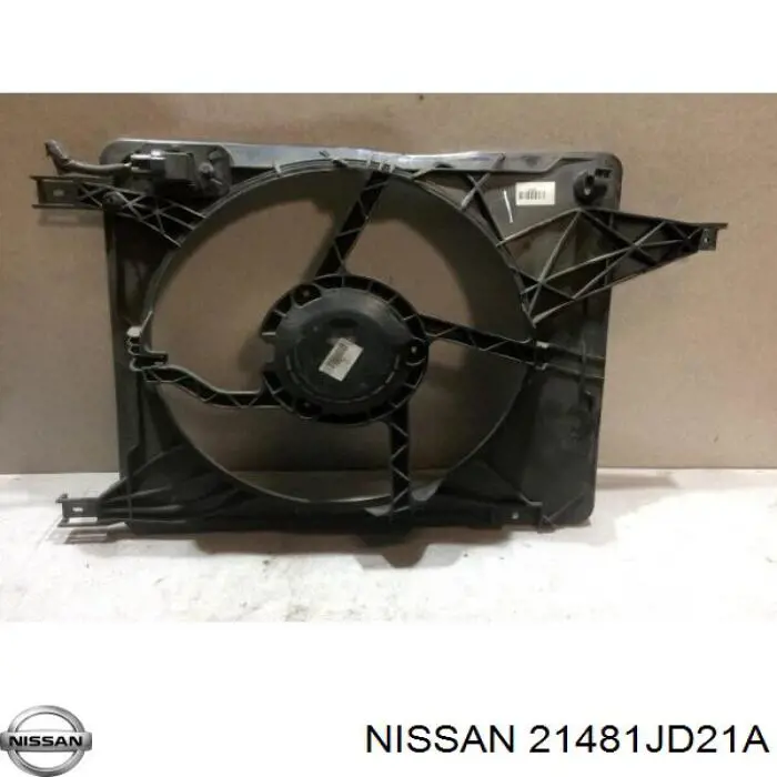 Дифузор радіатора охолодження, в зборі з мотором і крильчаткою 21481JD21A NISSAN