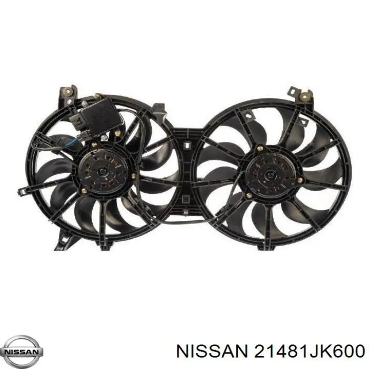 Купити 21481JK600 Nissan/Infiniti Дифузор радіатора охолодження, в зборі з двигуном і крильчаткою